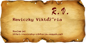 Reviczky Viktória névjegykártya