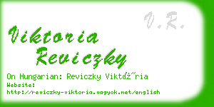 viktoria reviczky business card